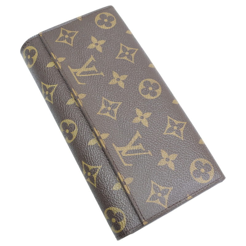 棕色 原花帆布 Portefeuille Sarah 扣式 長夾 M62086【LOUIS VUITTON LV 路易威登】 M62086-3