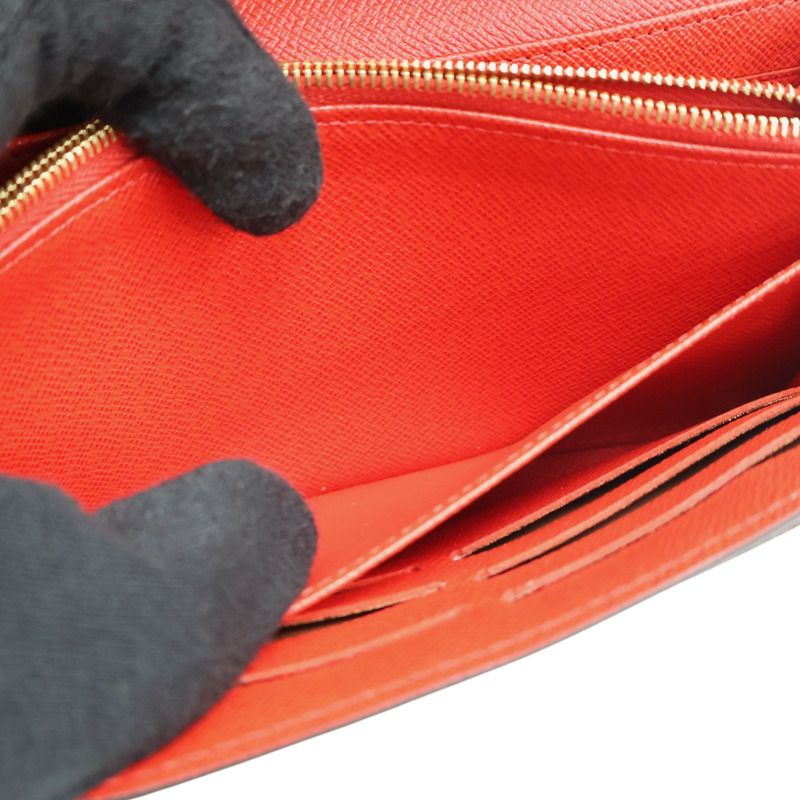 棕色 原花帆布 Portefeuille Sarah 扣式 長夾 M62086【LOUIS VUITTON LV 路易威登】 M62086-7