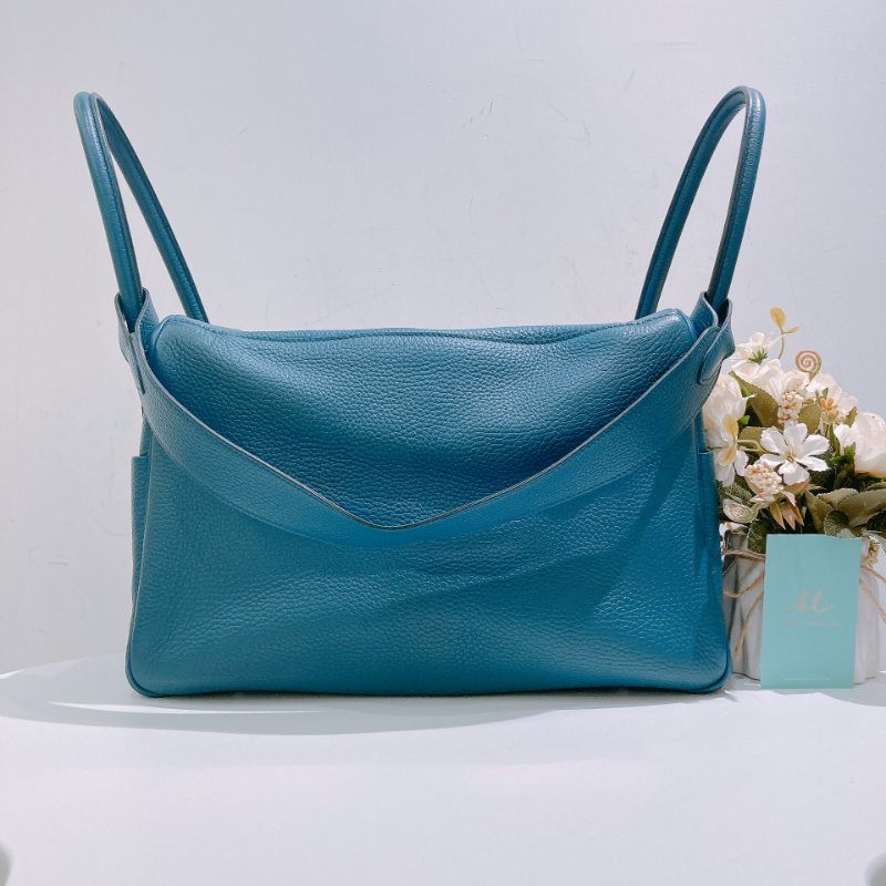 TW4699 Hermes 愛馬仕 單肩包 Lindy 34 TC1P Bleu Colvert x PHW-1