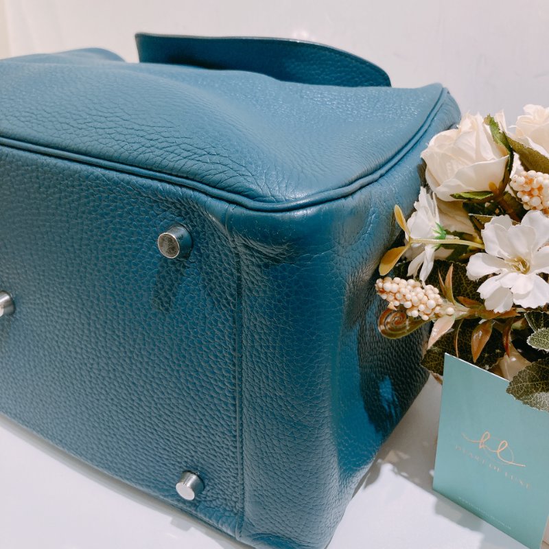 TW4699 Hermes 愛馬仕 單肩包 Lindy 34 TC1P Bleu Colvert x PHW-6