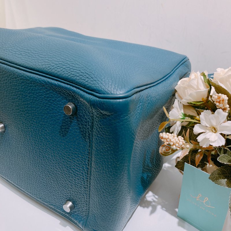 TW4699 Hermes 愛馬仕 單肩包 Lindy 34 TC1P Bleu Colvert x PHW-8