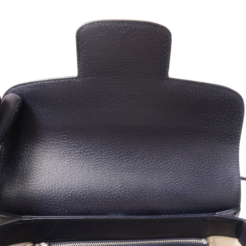 GUCCI 塗層帆布Horsebit 1955 MM銀扣肩背袋-13