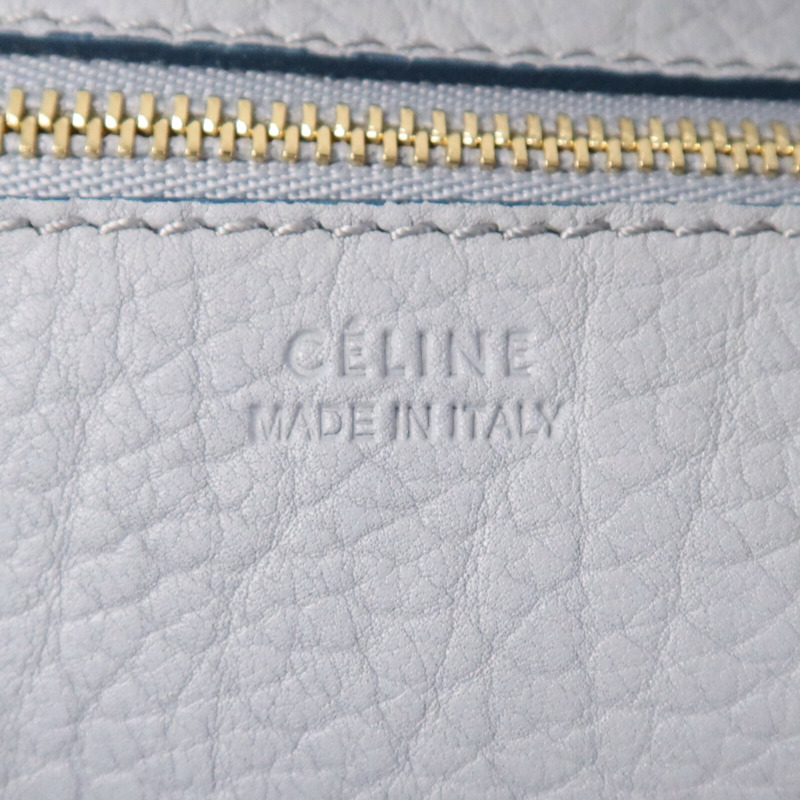 CELINE 牛皮皮革Small Tie Tote Bag 金扣手挽袋-5