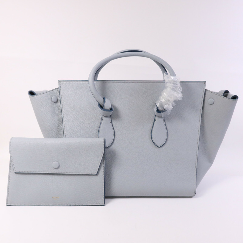 CELINE 牛皮皮革Small Tie Tote Bag 金扣手挽袋-9