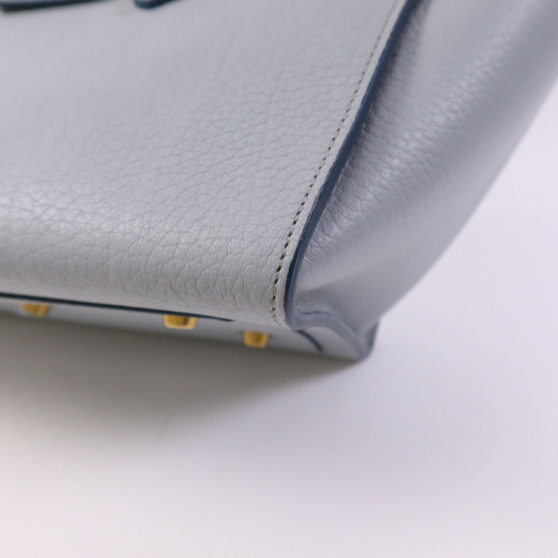 CELINE 牛皮皮革Small Tie Tote Bag 金扣手挽袋-12