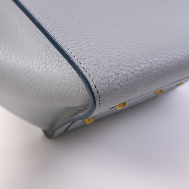 CELINE 牛皮皮革Small Tie Tote Bag 金扣手挽袋-13