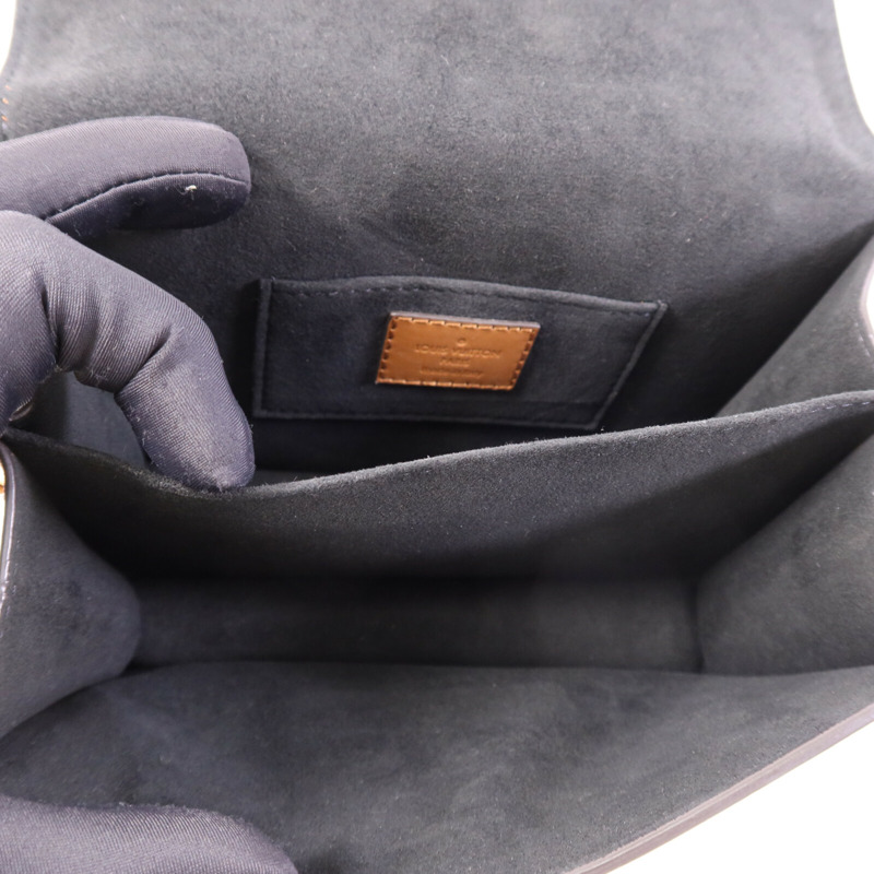 LOUIS VUITTON Monogram Reverse Mini Dauphine 金扣肩背袋-4