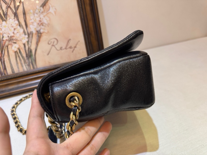 Chanel香奈兒黑金鍊條包-4
