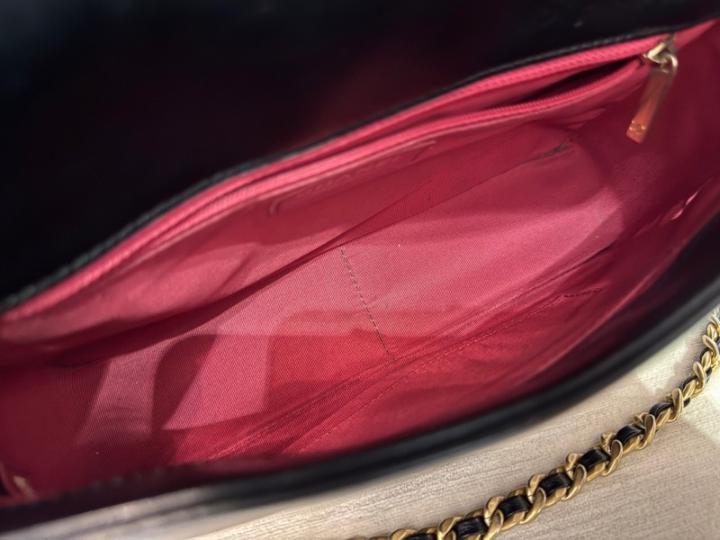 Chanel香奈兒黑金鍊條包-7