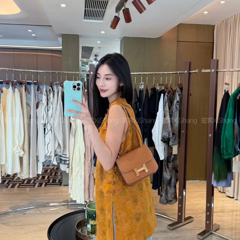 HERMES Mini constance 19 - 金棕金 Z-1