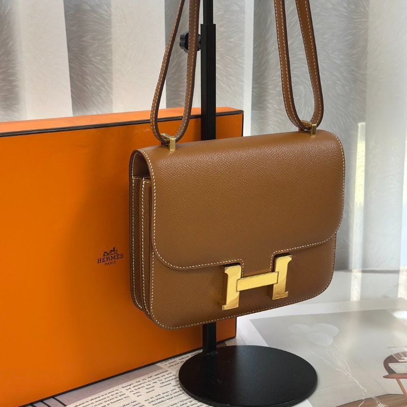 HERMES Mini constance 19 - 金棕金 Z-2