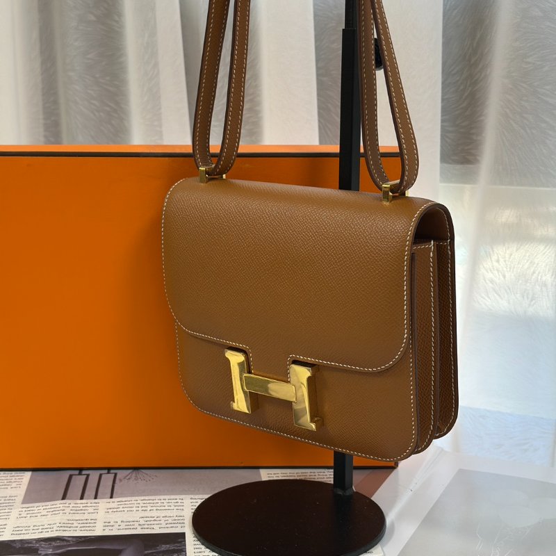 HERMES Mini constance 19 - 金棕金 Z-3