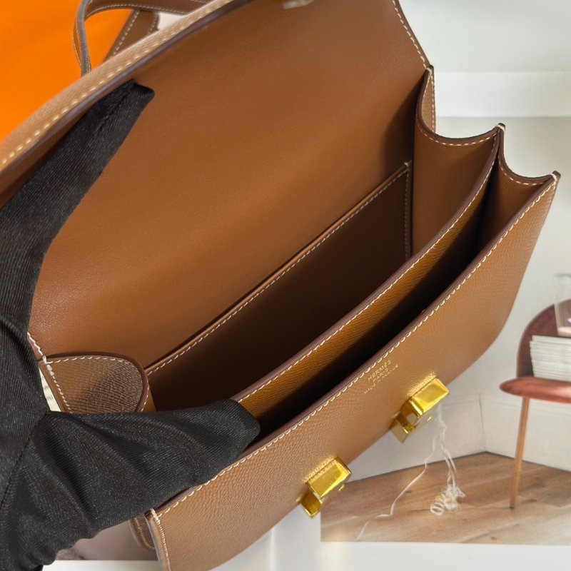 HERMES Mini constance 19 - 金棕金 Z-6