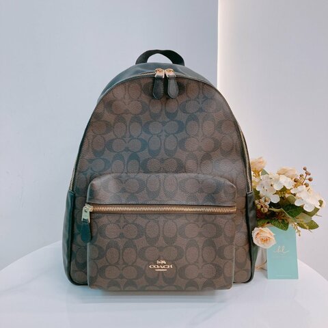 MS0548 Coach 蔻馳 背包 帆布 黑色 Backpack Canvas Black x GHW