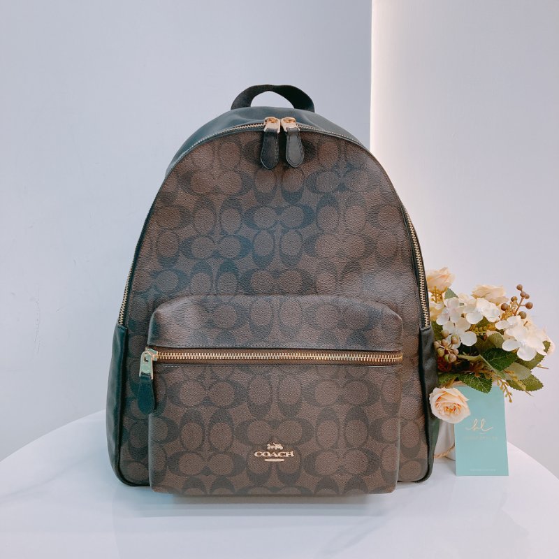 MS0548 Coach 蔻馳 背包 帆布 黑色 Backpack Canvas Black x GHW-0