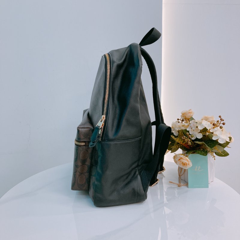 MS0548 Coach 蔻馳 背包 帆布 黑色 Backpack Canvas Black x GHW-3