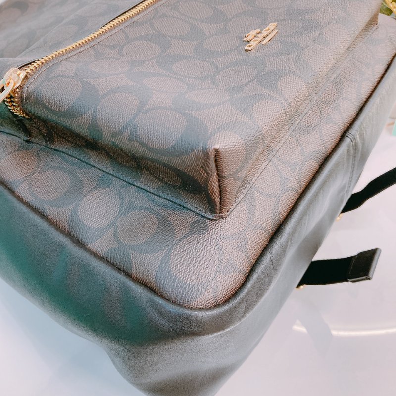 MS0548 Coach 蔻馳 背包 帆布 黑色 Backpack Canvas Black x GHW-4