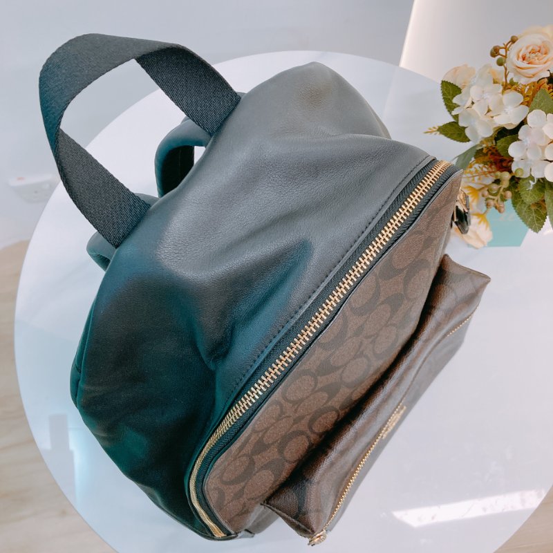 MS0548 Coach 蔻馳 背包 帆布 黑色 Backpack Canvas Black x GHW-7