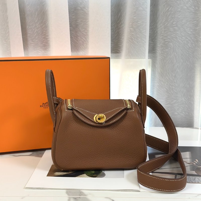 HERMES Mini lindy - 金棕金 U-0