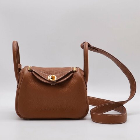 HERMES Mini lindy - 金棕金 U