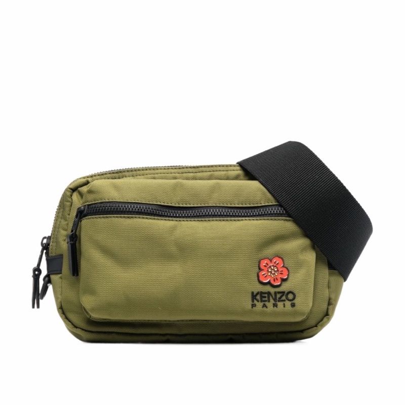 Kenzo 男士 徽標刺繡腰包均碼碼常規、23cm*8cm*13cm-0
