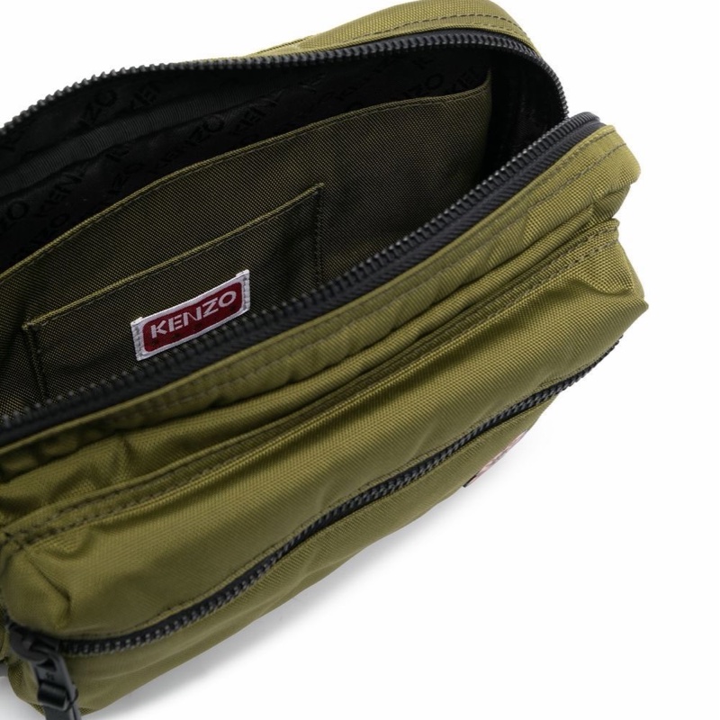 Kenzo 男士 徽標刺繡腰包均碼碼常規、23cm*8cm*13cm-2