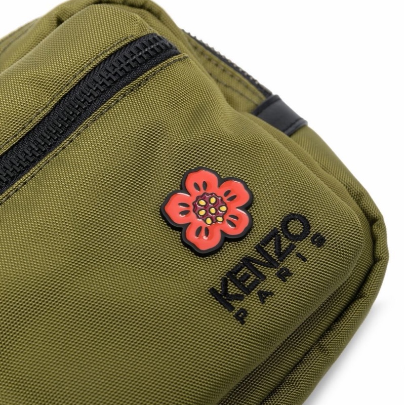 Kenzo 男士 徽標刺繡腰包均碼碼常規、23cm*8cm*13cm-4
