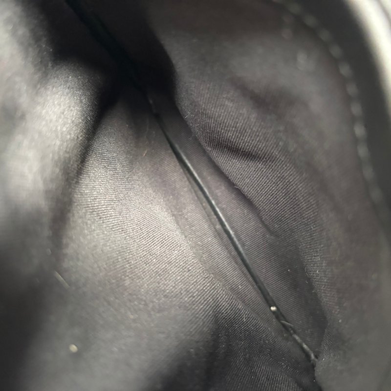 少見美品 ::CHANEL:: 經典菱格紋 黑色皮革 MATRASSE銀鏈條肩背包 斜背包 扁包-11