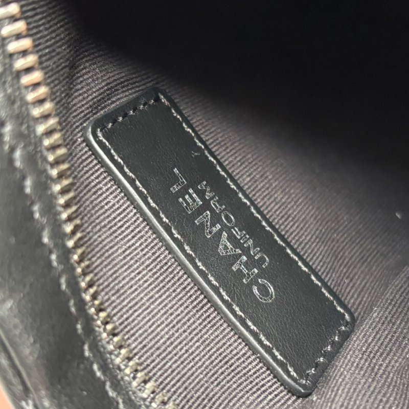 少見美品 ::CHANEL:: 經典菱格紋 黑色皮革 MATRASSE銀鏈條肩背包 斜背包 扁包-14