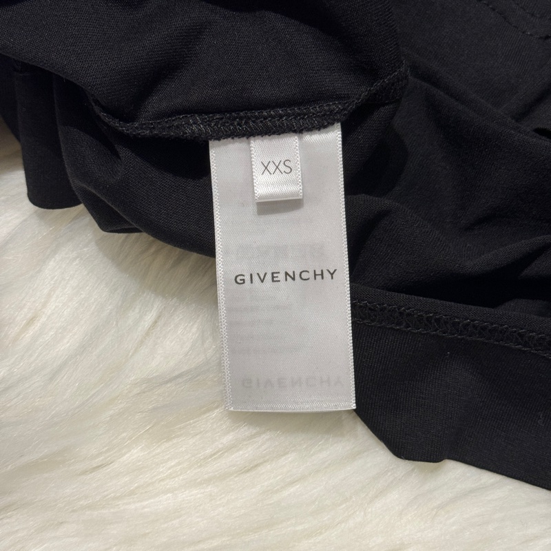 GIVENCHY紀梵希 純色笑臉圖案圓領短袖 T恤 男款 黑色-2