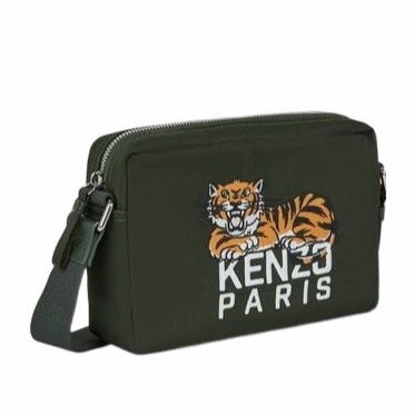 Kenzo 男士 Happy Tiger 斜挎包均碼碼22cm*6cm*14.5cm