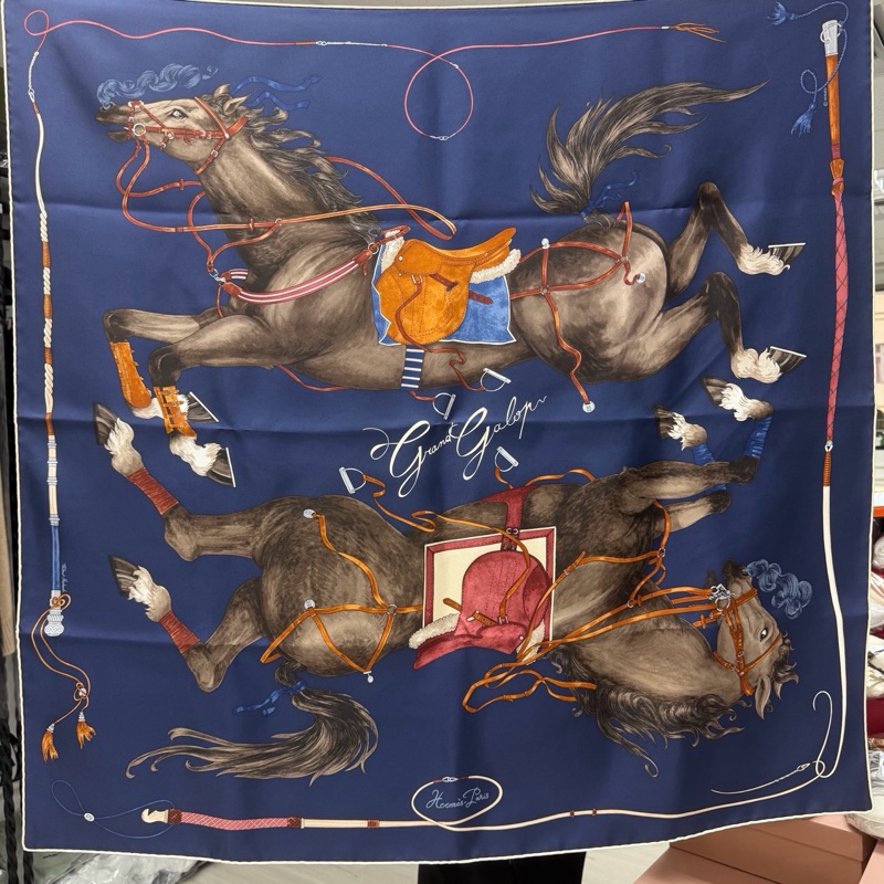 Hermes 絲巾裱框 90x90 cm-2