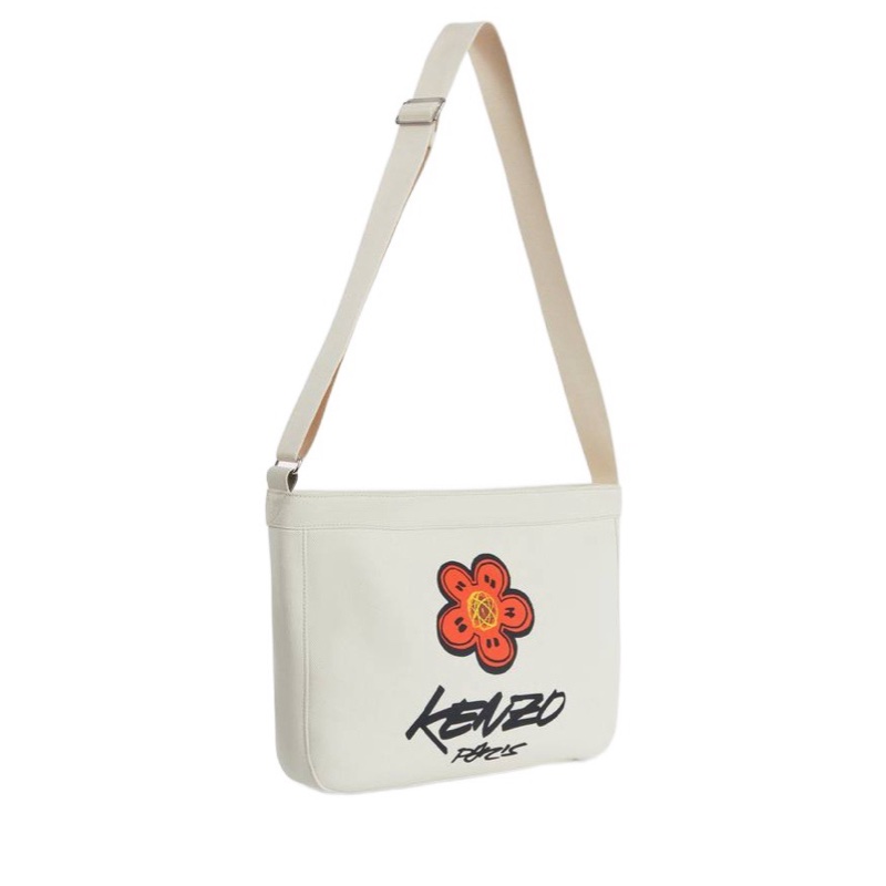 Kenzo 男士 大號帆布斜挎包 ‘均碼碼35cm*8cm*27.5cm-0