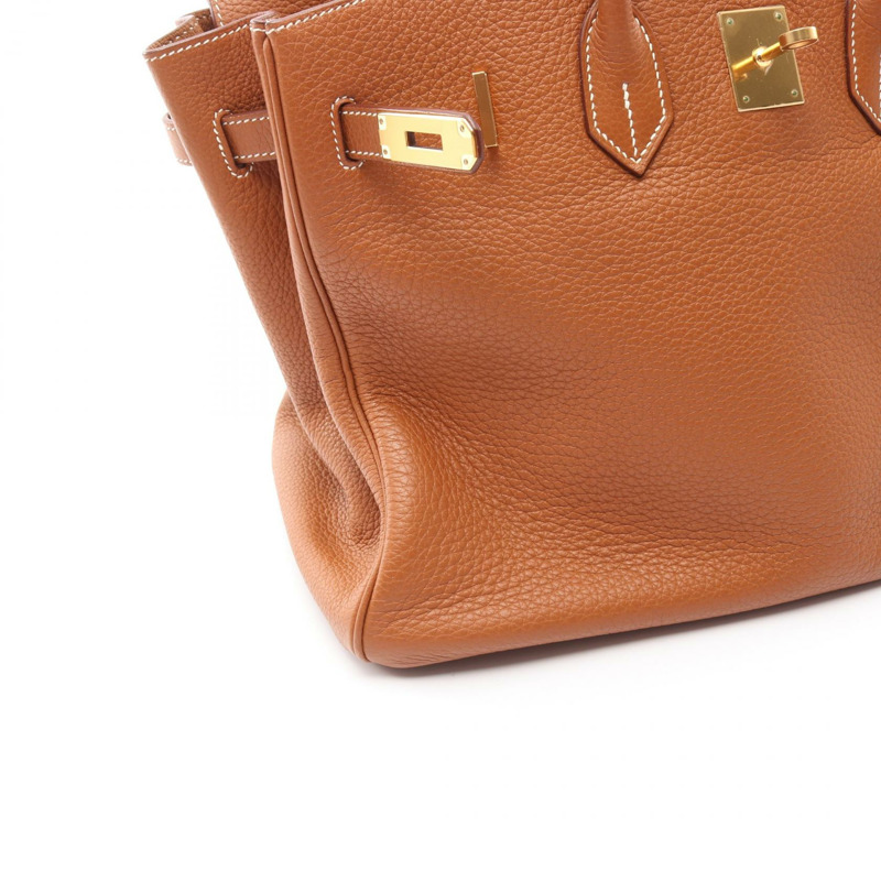 愛馬仕 Birkin 35 手提包（中）Taurillon Clemence 金色二手女款 GHW-8