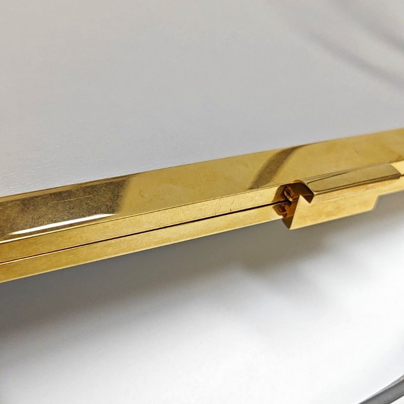 CELIINE迷你灰色牛皮單肩包金色五金 9.8新-8