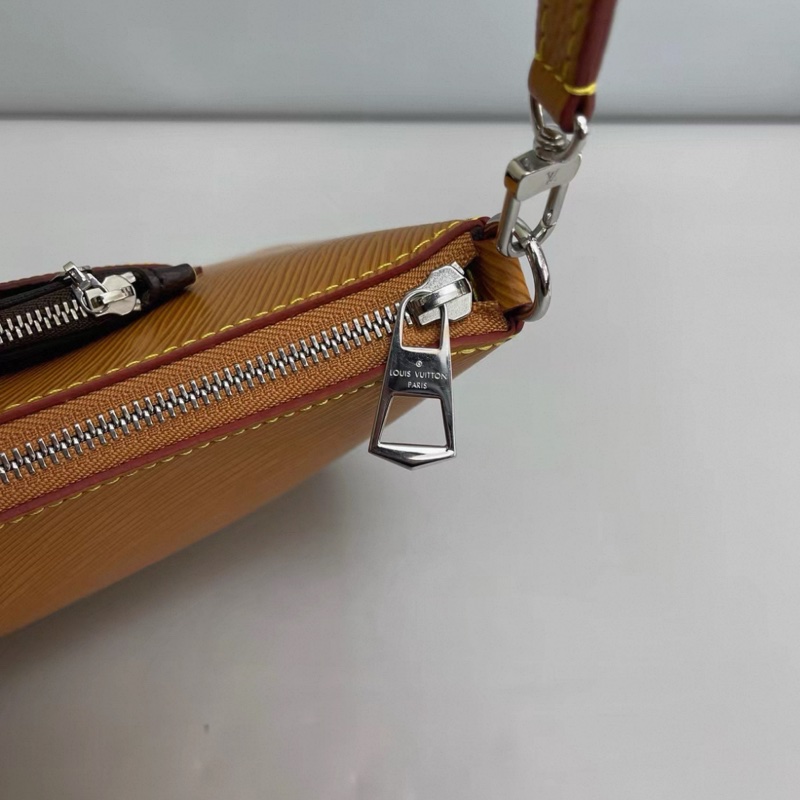 LV路易威登Marelle焦糖色水波紋 單肩斜挎包 芯片款-3