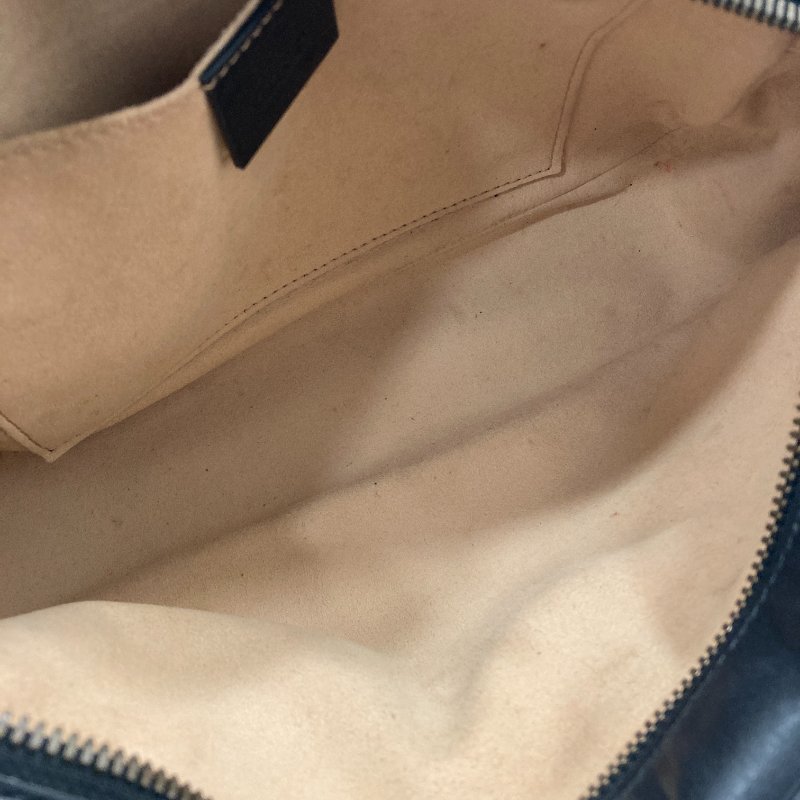 GUCCI 古馳 447632 GG Marmont Medium 羊皮 相機包 斜背包 黑色 金釦-7