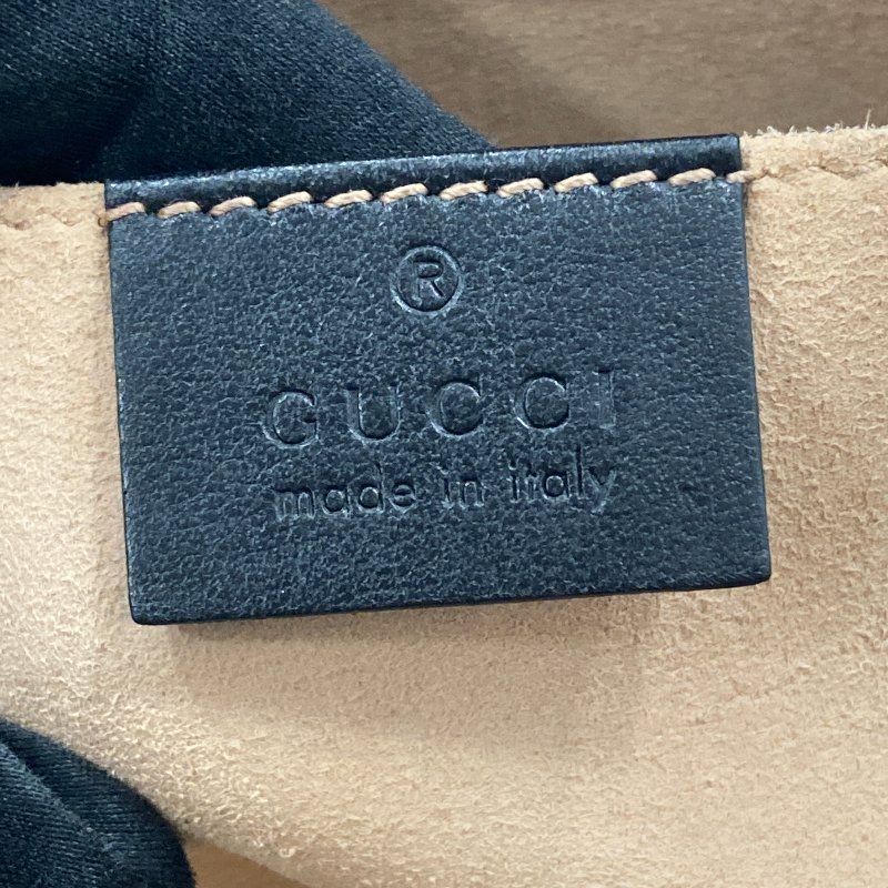 GUCCI 古馳 447632 GG Marmont Medium 羊皮 相機包 斜背包 黑色 金釦-12