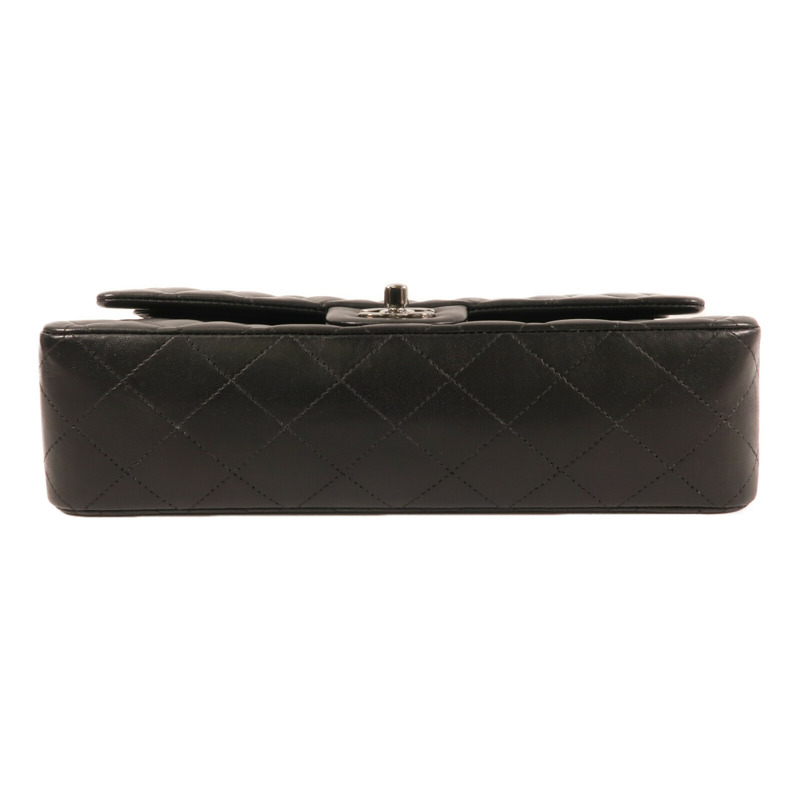 CHANEL 羊皮皮革Classic 25銀扣鏈帶肩背袋-3