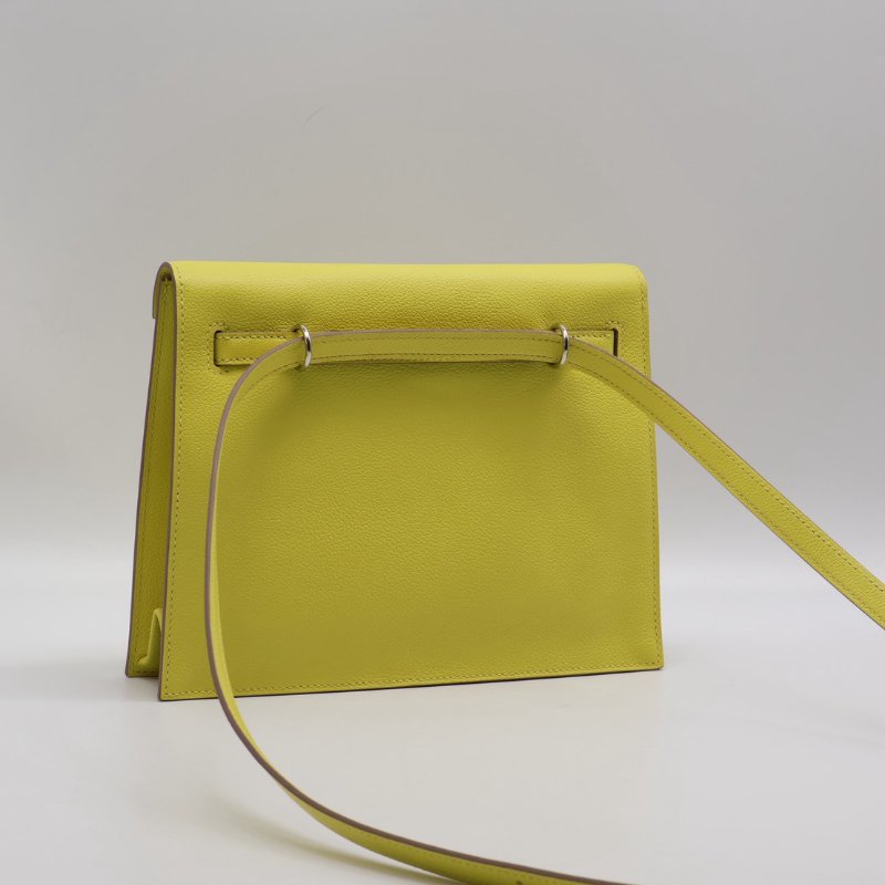 HERMES Kelly danse ll - 檸檬黃銀 Z-1