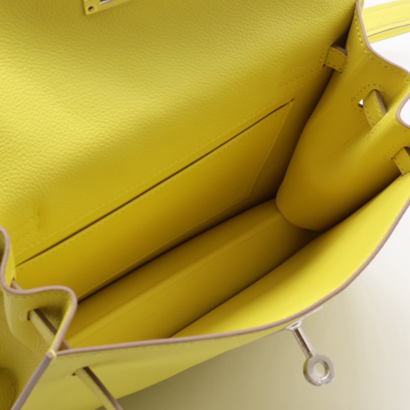 HERMES Kelly danse ll - 檸檬黃銀 Z-2