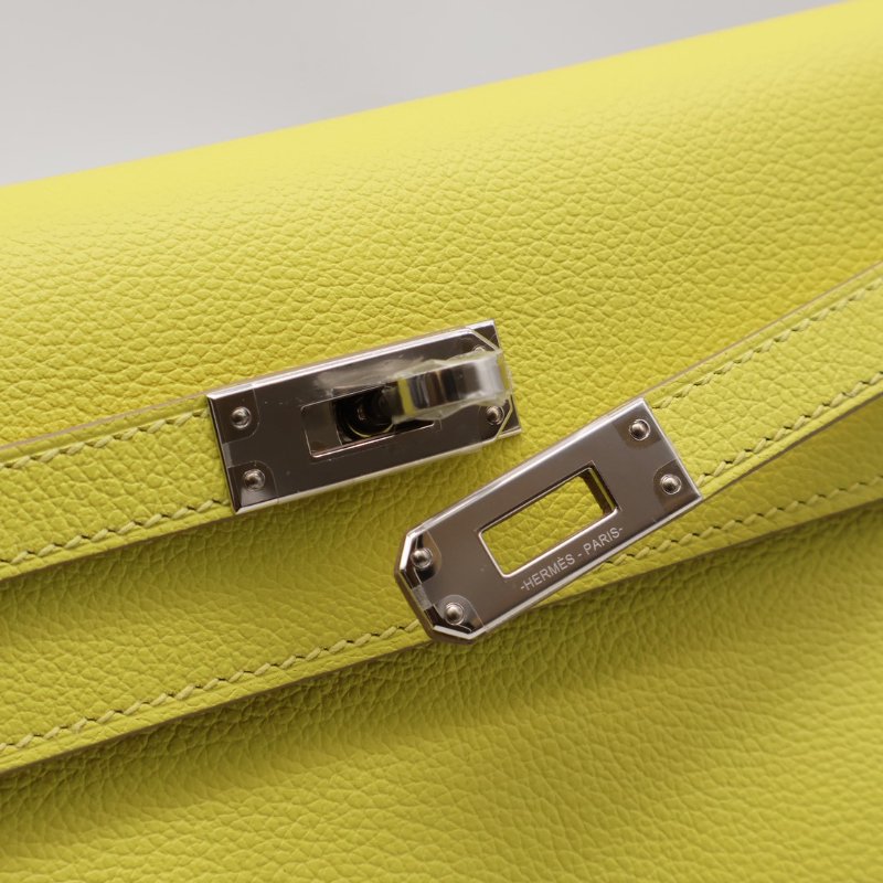 HERMES Kelly danse ll - 檸檬黃銀 Z-4