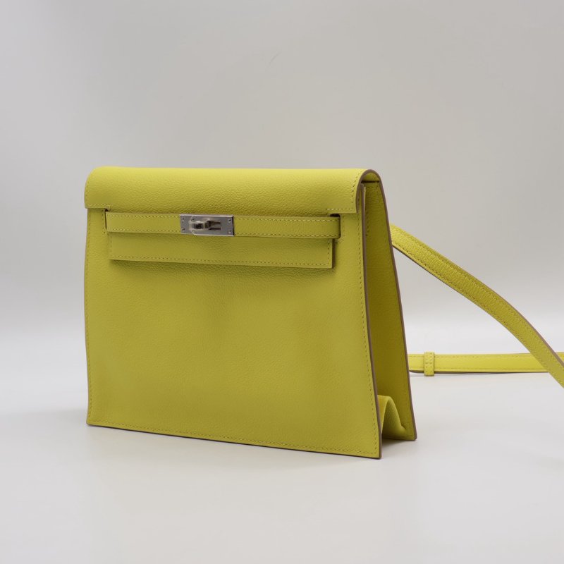 HERMES Kelly danse ll - 檸檬黃銀 Z-15