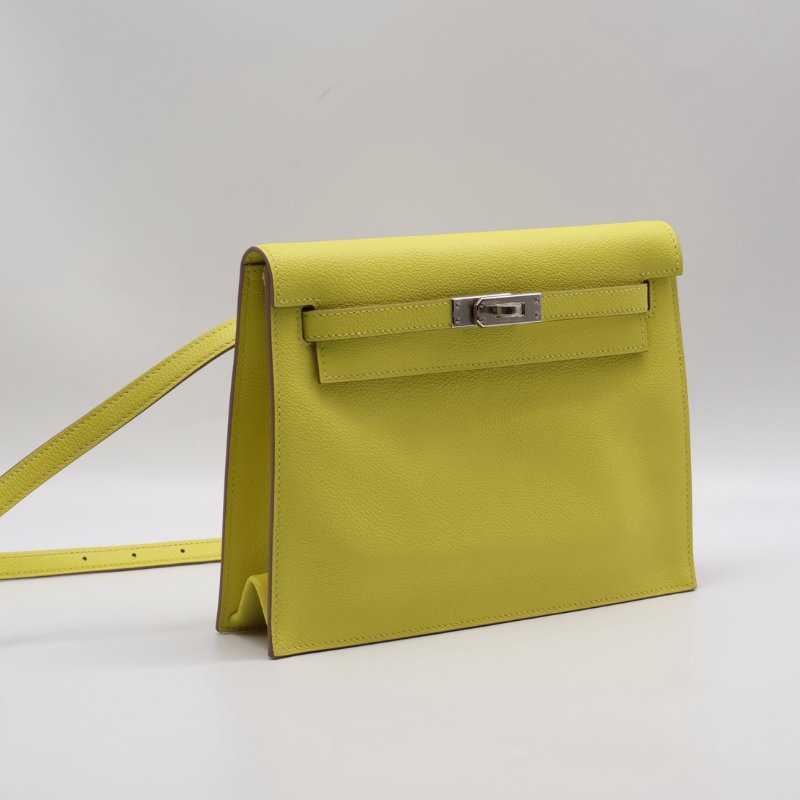 HERMES Kelly danse ll - 檸檬黃銀 Z-16