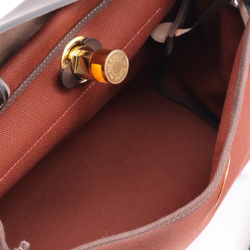 HERMES Herbag zip 31 - 愛馬仕紅 / 烏木金 Z-3