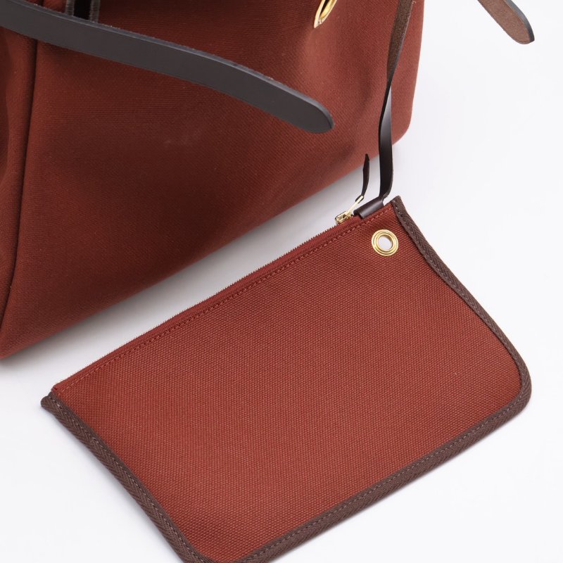 HERMES Herbag zip 31 - 愛馬仕紅 / 烏木金 Z-6