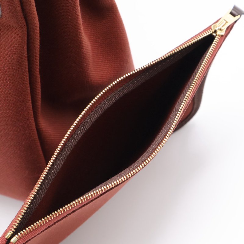 HERMES Herbag zip 31 - 愛馬仕紅 / 烏木金 Z-7