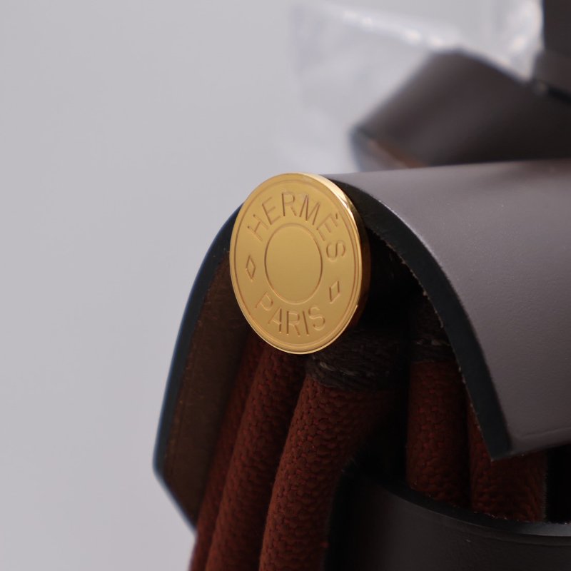 HERMES Herbag zip 31 - 愛馬仕紅 / 烏木金 Z-11