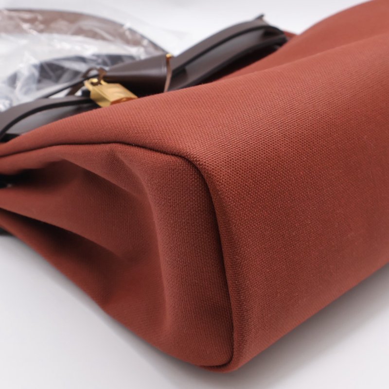 HERMES Herbag zip 31 - 愛馬仕紅 / 烏木金 Z-13