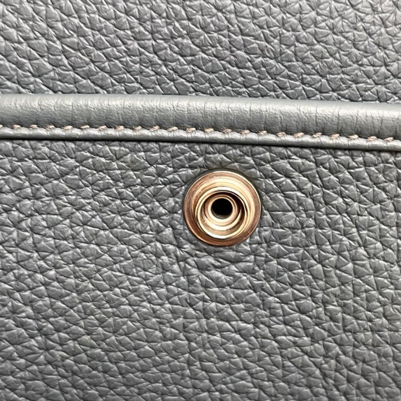 【98新】HERMES/愛馬仕 Evelyne III 29 伊芙琳 亞麻藍 Y刻銀扣 Clemence小公牛皮 尺寸：29*8*30cm附件：盒子 塵袋 票 肩帶 21年小票-2